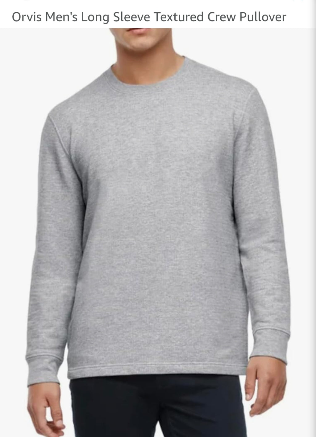 Men's Orvis long sleeve crew